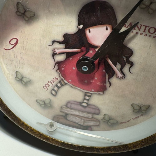 Gorjuss clock used, broken, decorative