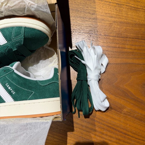 Adidas Campus sneakers new, dark green and white, EU 38 2/3 & 39 1/3