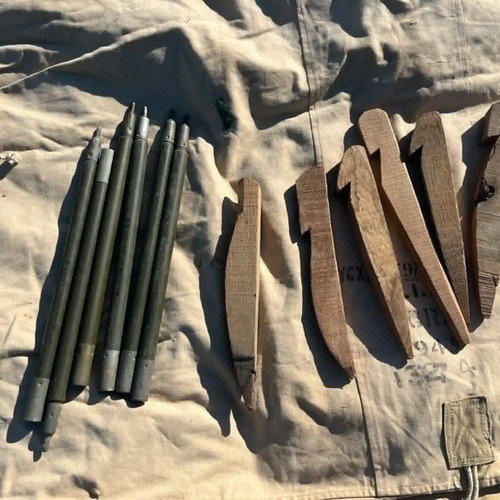 English Army 1943 Tent used, two-person with mosquito net