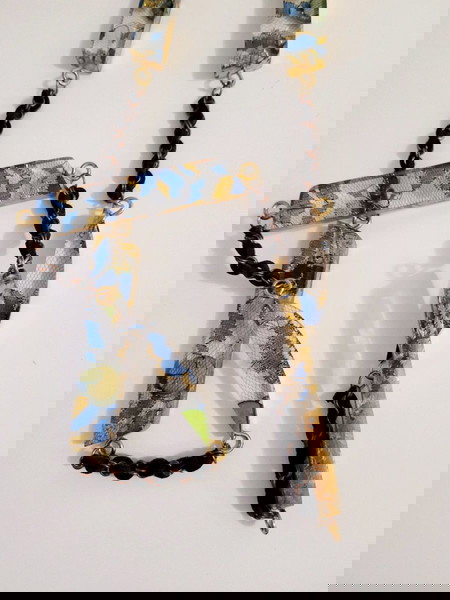 Κολιέ πολύχρωμο με plexiglass.