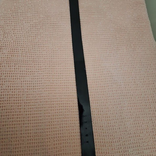 BSB women's leather belt used, black, 106 cm