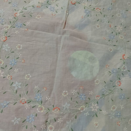 Tablecloth with colorful pastel flowers, new