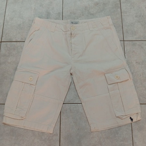 White Bermuda shorts size XL, waist 46 cm