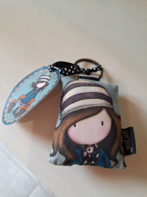 Santoro fabric keychain new 7×5cm