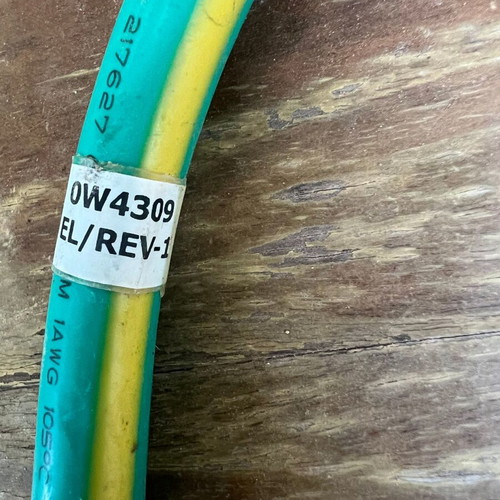 Ground fire cables used, set of 4 pieces, green/yellow