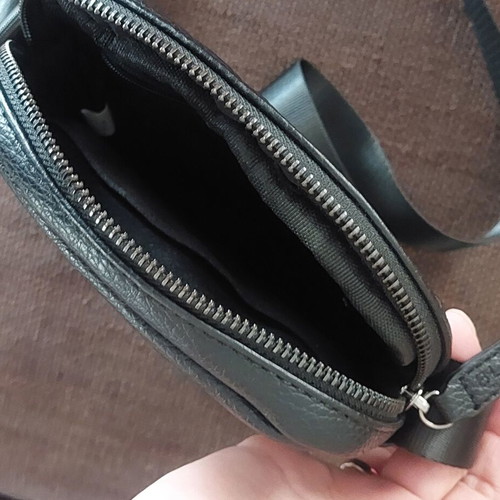 Men's crossbody bag new, black
