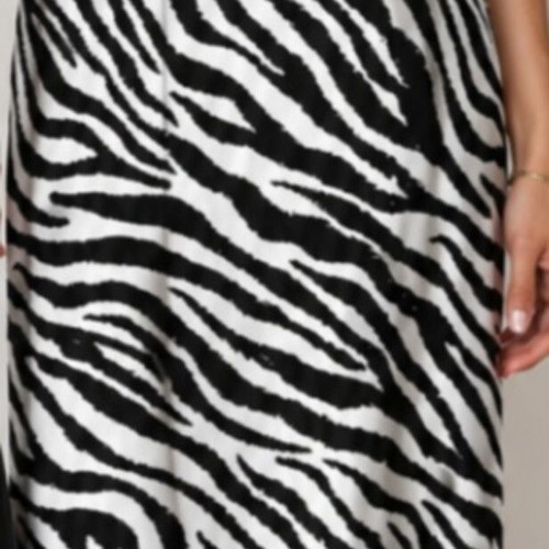 Midi skirt like new, black and white, size M 38 10