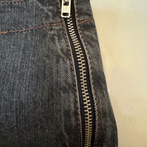 Blumarine denim pants like new, stone wash black with embroidery