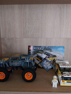 Lego Technic Monster Jam Max-D και Lego Speed Champions 1985 Audi σε άριστη κατάσταση