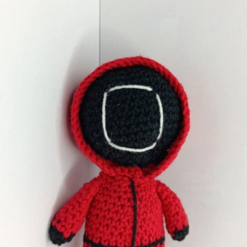 Handmade knitted Squid Game doll new
