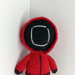 Handmade knitted Squid Game doll new