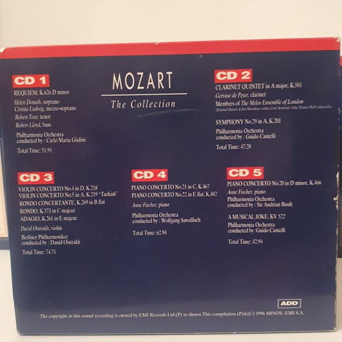 Collectible CD cases like new, 20 boxes x 5 CDs, classical music