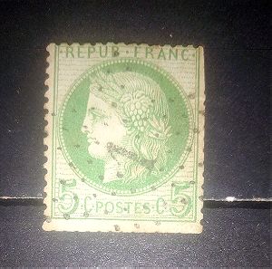 Γαλλία γραμματόσημο 1871 ν6