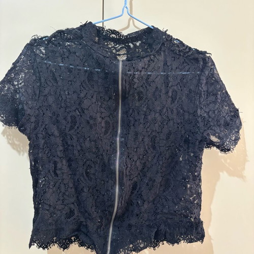 Zara blouse used, size L, black