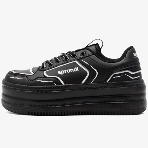 Platform sneakers Sprandi new, size 39, black and white