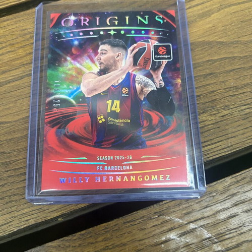 2025-26 Panini Origins Euroleague Willy Hernangomez Red Card New