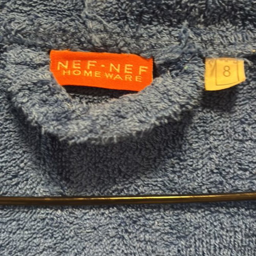 Nef Nef children's bathrobe size 8 like new, blue
