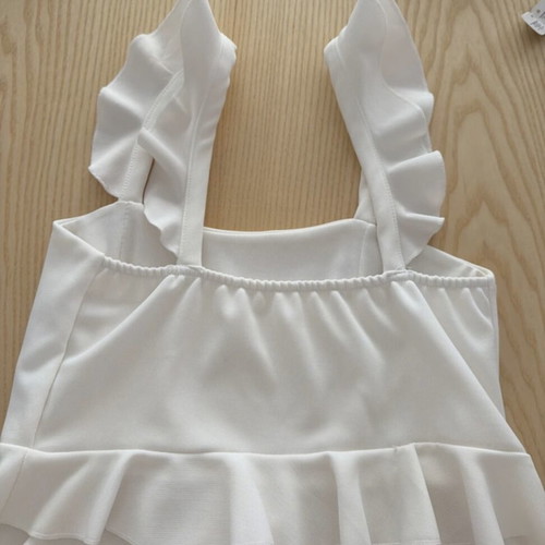 Crop top white used, one size - S