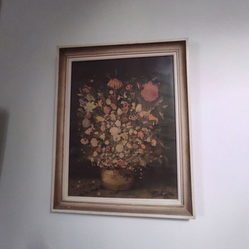 Wall painting flowers 81x64 used
