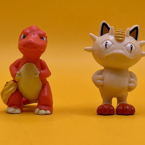 Pokemon Nintendo PVC figures Charmeleon and Meowth
