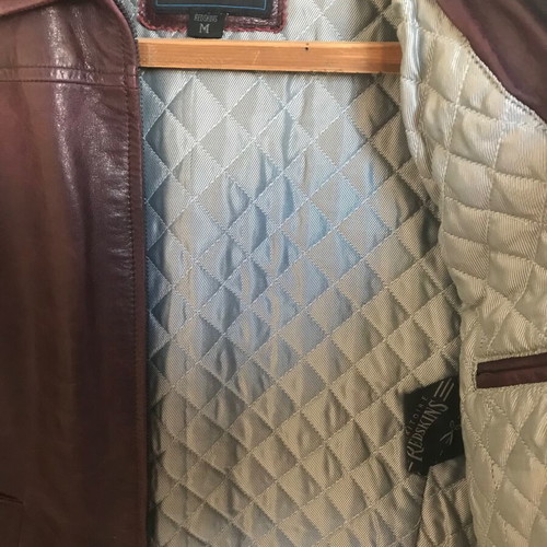 Redskins leather jacket brown like new, size M