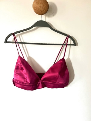 Top-lingerie Φούξια Vassia Kostara μέγεθος M, σαν καινούργιο
