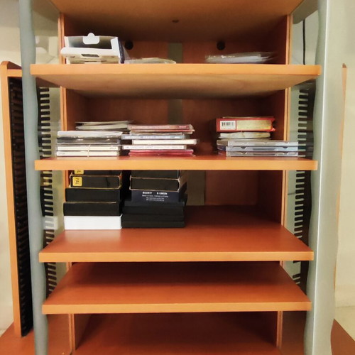 TV furniture like new, solid wood, rotating base