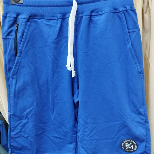 Bodymove baby fleece bermuda shorts with zipper blue used