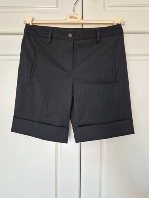Benetton tailored shorts black, new, size S