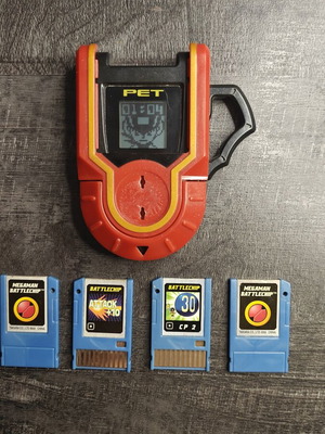 MegaMan NT Warrior Advanced P.E.T. with 4 Battle Chips