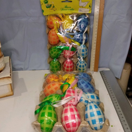 Paper Easter eggs new, pack of 2, 6 centimeters