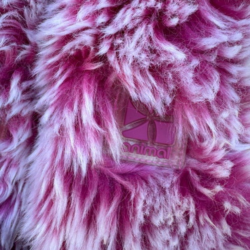 Animal pink fur snow boots size 38 like new
