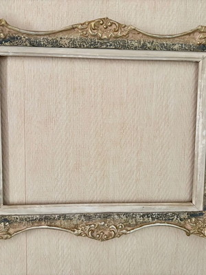 Collectible vintage photo frame used, pastel shades 40x33 cm