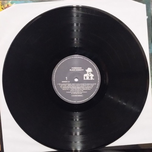 Black Sabbath Forbidden LP 2015 like new, signed by Tony Martin