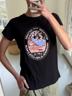 MUNTHE short-sleeve t-shirt new, black, size 36