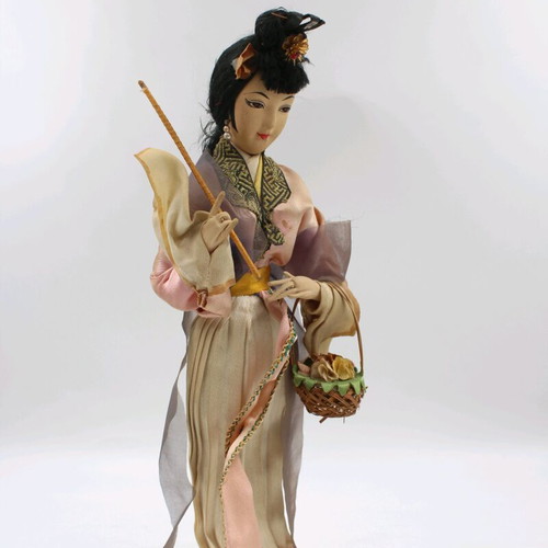 Geisha doll handmade 35 cm used
