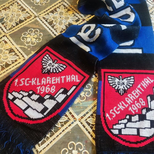 SC Klarenthal scarf used, team colors
