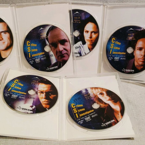 CSI Crime Scene Investigation DVD used, 5 seasons, 32 discs
