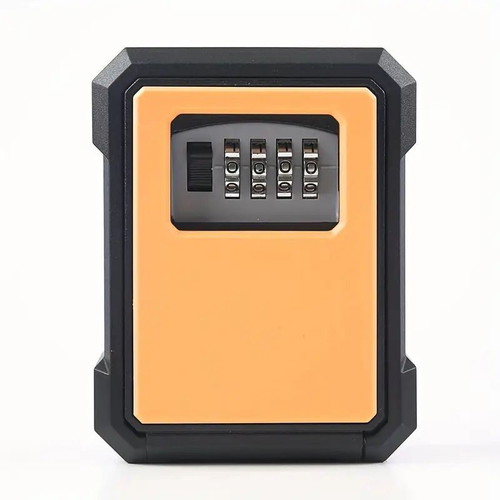 Airbnb wall key box reinforced ABS orange square 11.9x9.3 cm