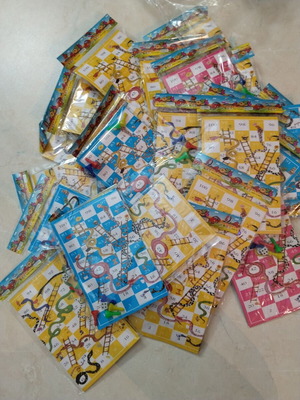 Snakes and Ladders board games new, set of 25 small