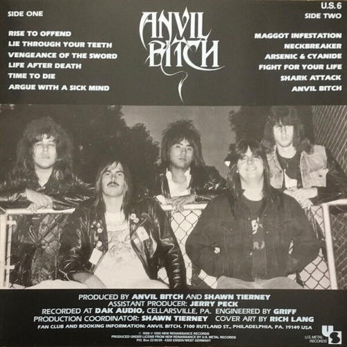 Anvil Bitch Rise To Offend vinyl record used, metal