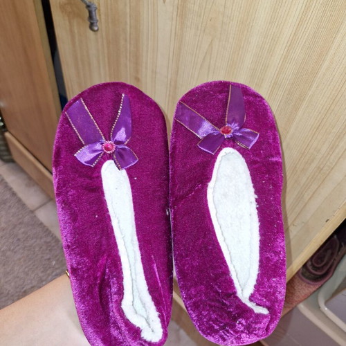 Winter Home Slippers size 37 new, purple