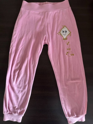 Pink Girl's Sweatpants with Embroidered Kite Like New, Size 4-5 Years