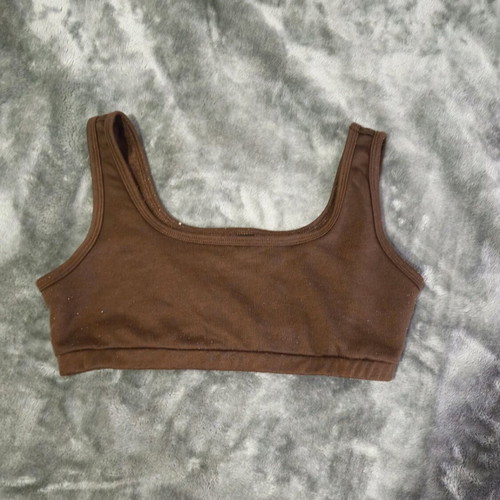 Crop top used, brown, size L