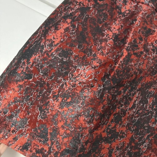 Skirt new, red and silver, A-line, size XS