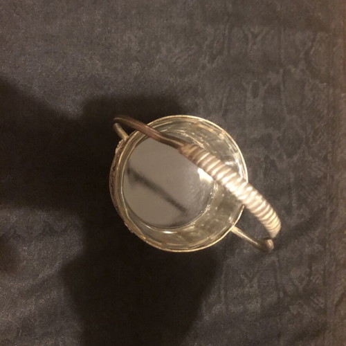 Vintage Silver-Plated Russian Art Nouveau Fondue Dish used