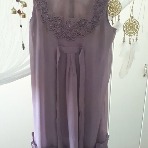 Katerina Dapi dress purple medium like new, handmade