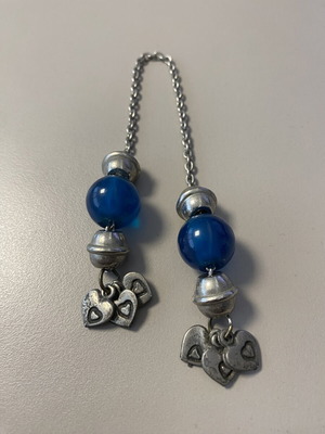 Collectible Begleri with Blue and Iron Beads 22 cm, like new