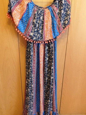 Boho dress Regalinas like new, colorful, versatile wear