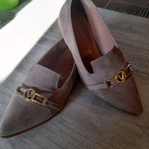 Just Prive ballerina shoes used, size 37, beige suede